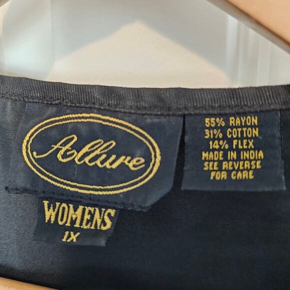 Vintage Allure Blazer Womens Size 1X Black 3D Animal Print 90s Art To Wear Boho - Picture 9 of 12